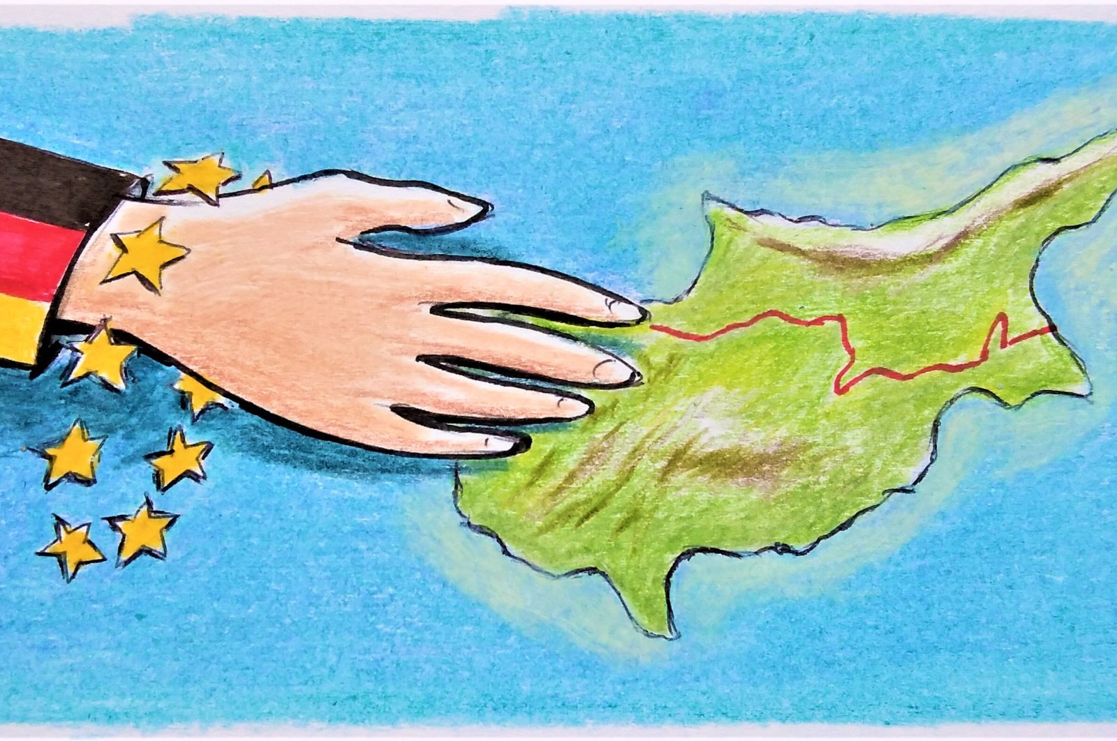 For the European Union, Cyprus is an instrument to hold Türkiye politically hostage. (Erhan Yalvaç Illustration)
