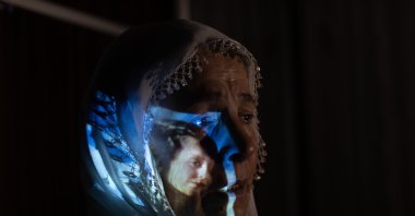 Nihal Çiçek from Diyarbakır is one of the demonstrating mothers. Her daughter Hatun Çiçek was brainwashed by the PKK terrorist organization in 2015 and taken to the mountain, Diyarbakır, Türkiye, Dec. 11, 2022. (AA Photo)