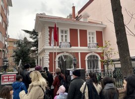 Many visitors flooded to Barış Manço House, to commemorate the artist's 24 anniversary of death, Istanbul, Türkiye, Jan. 31, 2023. (AA photo)
