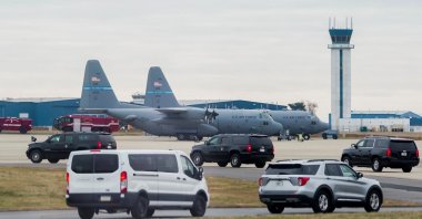 A motorcade transports U.S. President Joe Biden to the Delaware Air National Guard Base in Wilmington, Delaware, U.S., Jan. 30, 2023. (Reuters File Photo)