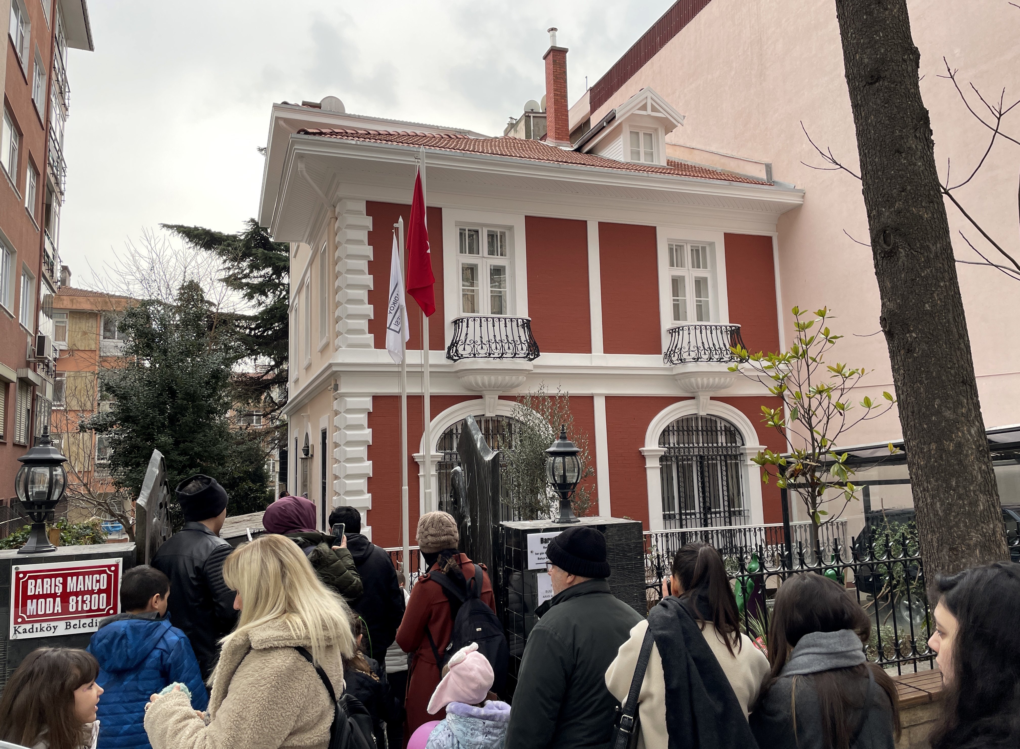 Many visitors flooded to Barış Manço House, to commemorate the artist&#039;s 24 anniversary of death, Istanbul, Türkiye, Jan. 31, 2023. (AA photo)
