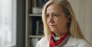 Prof. Dr. Öksüzoğlu during her interview with Anadolu Agency (AA) prior to Feb. 4, World Cancer Day, Ankara, Türkiye, Feb. 2, 2023. (AA Photo)