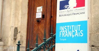 The French consulate in Istanbul's Beyoğlu district, Thursday, Feb. 2, 2023. (DHA Photo) 