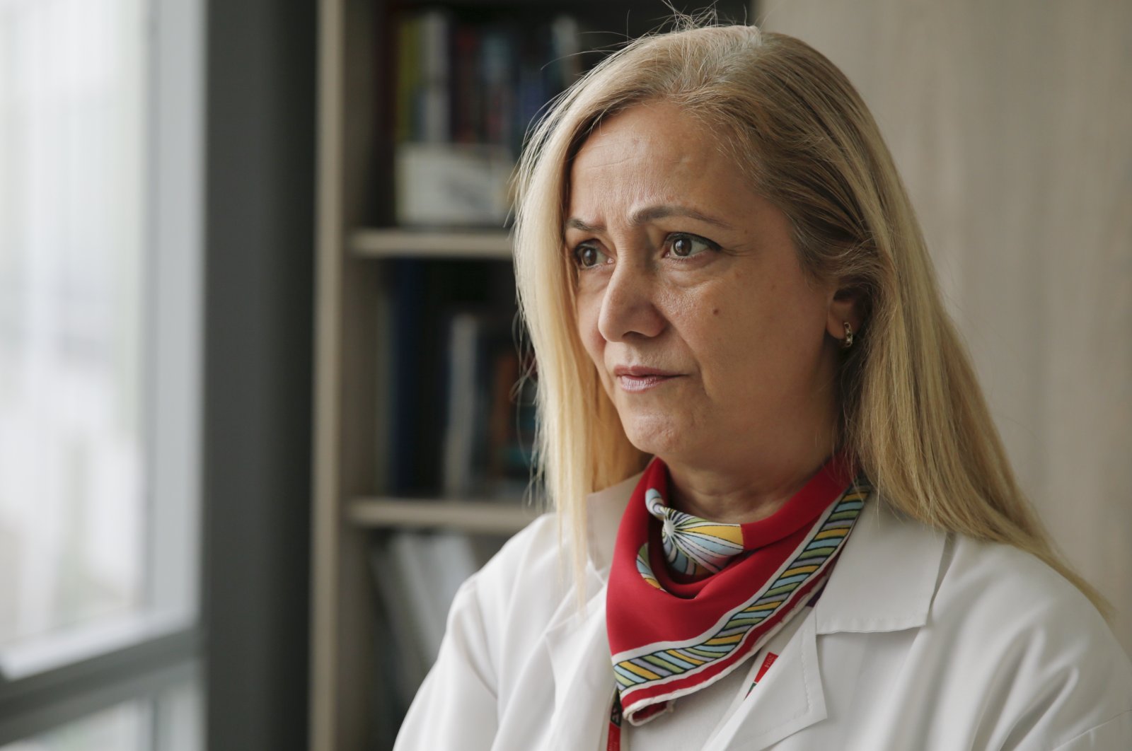 Prof. Dr. Öksüzoğlu during her interview with Anadolu Agency (AA) prior to Feb. 4, World Cancer Day, Ankara, Türkiye, Feb. 2, 2023. (AA Photo)