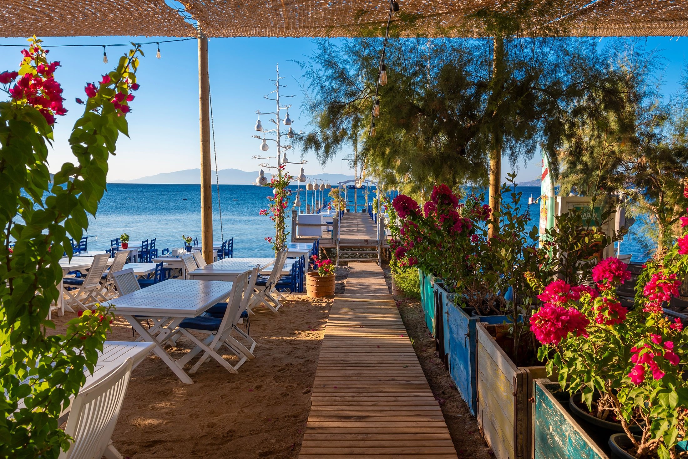Pantai Yahşi di Ortakent, Bodrum, Türkiye.  (Foto Shutterstock)