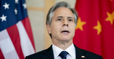  U.S. Secretary of State Antony Blinken attends a meeting with China's Foreign Minister Wang Yi in Nusa Dua on the Indonesian resort island of Bali, July 8, 2022. (AFP Photo)