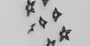 &quot;Their Words Sharp As Knives,&quot; by Lal Batman, 72 piece, stell. (Photo courtesy of Anna Laudel)