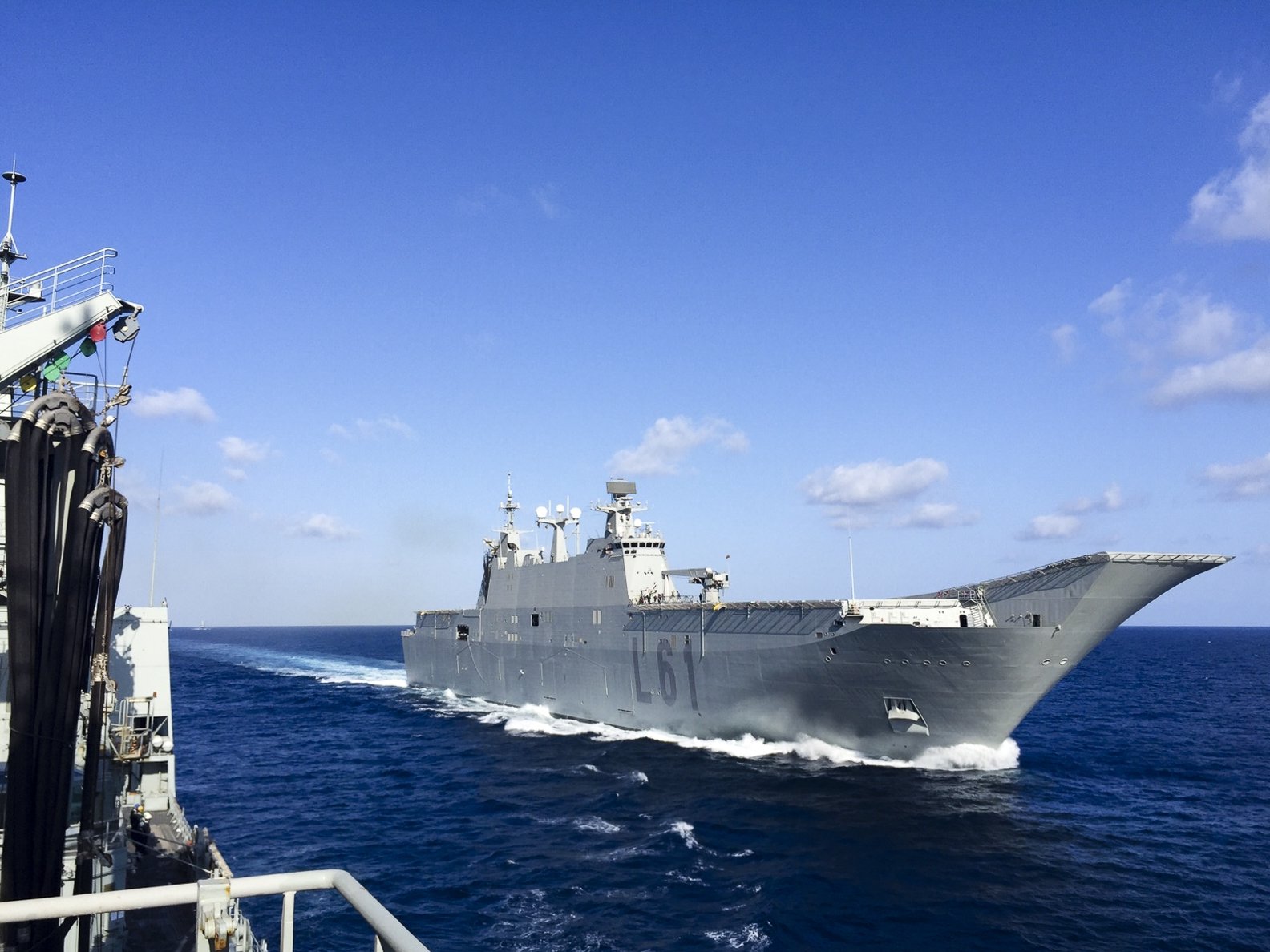 The Spanish Juan Carlos ship is seen in this photo provided on Feb. 7, 2023. (Photo: Defensagob)