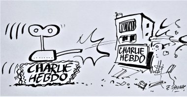 Press freedom in Europe is not something marvelous; in fact, editors allowing to incite hatred in society are lauded as champions of free speech. (Illustration by Erhan Yalvaç)