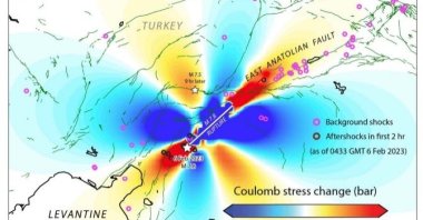  Eastern Anatolian Fault line triggered another fault segment called the Sürgü fault, Middle East Technical University (METU), Ankara, Feb. 9, 2023. (DHA Photo) 