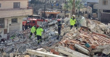 United Arab Emirates rescue teams are seen in Kahramanmaraş province, Türkiye, Feb.11, 2023 (Courtesy of the UAE embassy in Ankara)