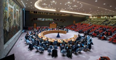 U.S. Ambassador to the United Nations Linda Thomas-Greenfield speaks during the U.N. Security Council meeting on maintenance of peace and security of Ukraine at the U.N. headquarters in New York, U.S., Feb. 6, 2023. (Reuters Photo)