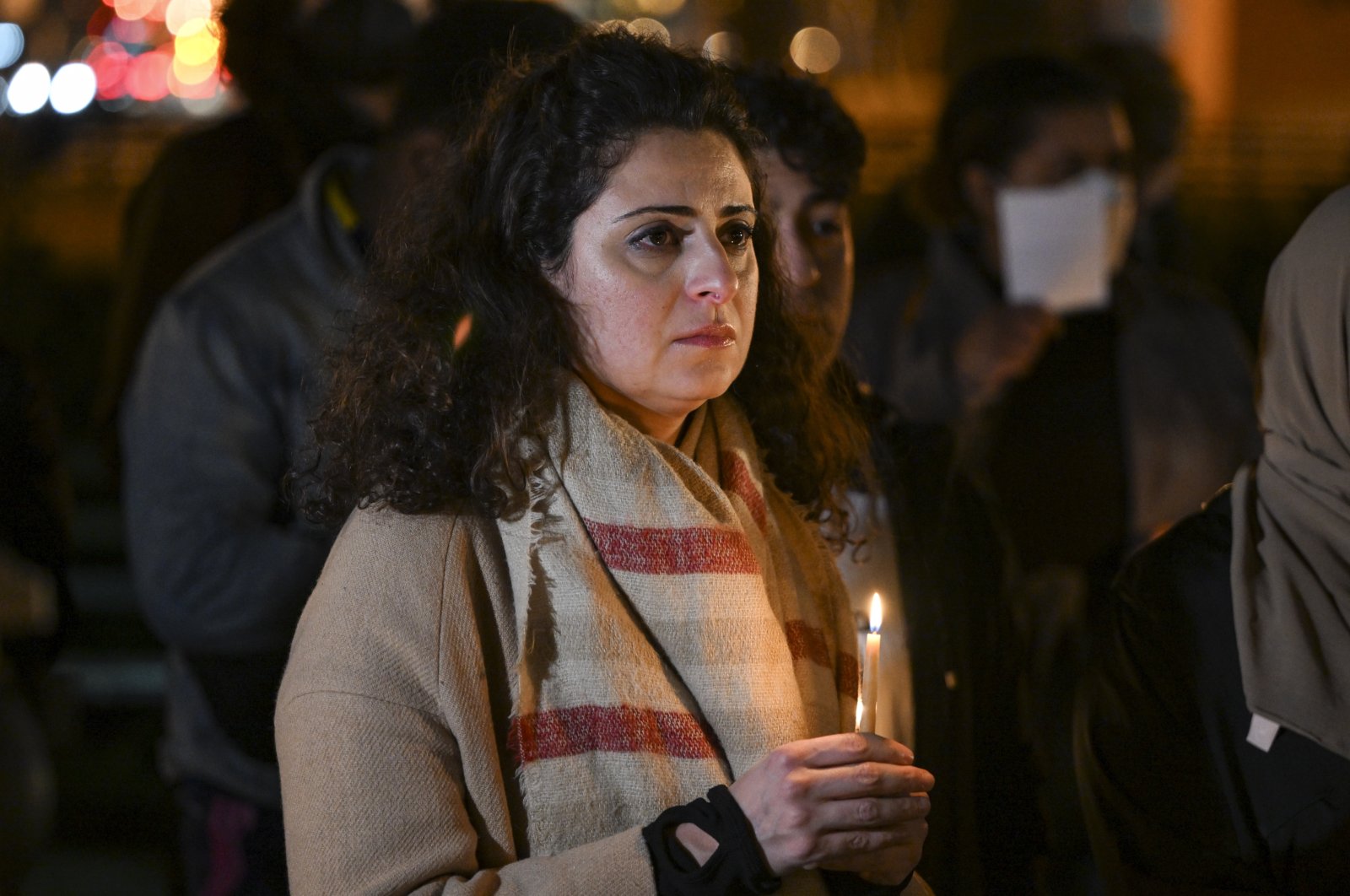 A commemoration event is held in Washington for those who lost their lives in the earthquake that hit Türkiye and Syria, Washington, U.S., Feb. 8, 2023. (AA Photo)