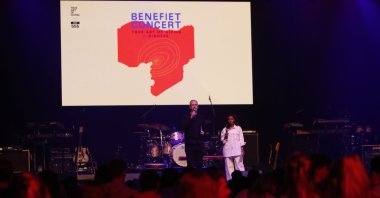 A fundraising concert is held for earthquake victims in Türkiye and Syria, in Amsterdam, the Netherlands, Feb. 16, 2023. (AA Photo)