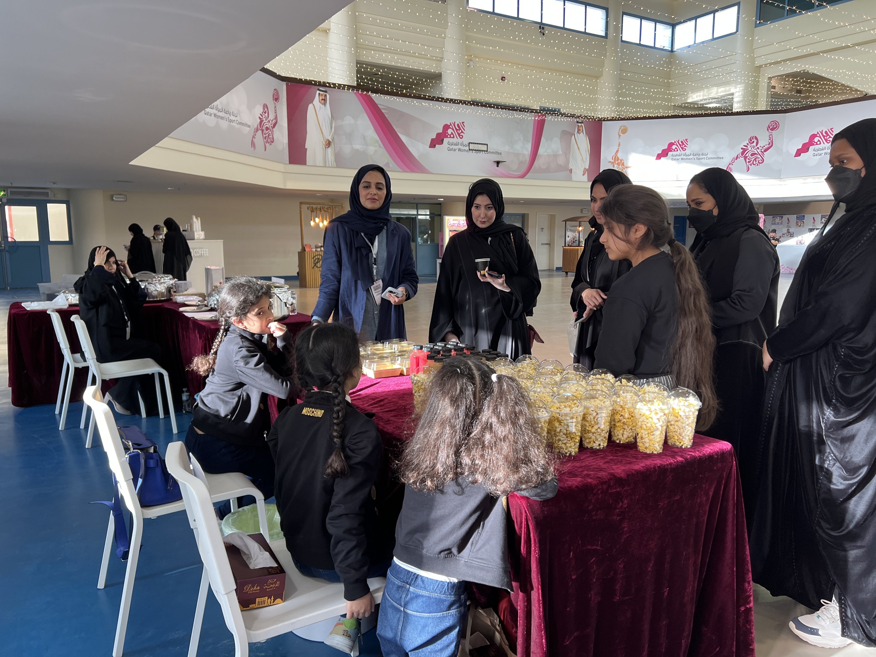 A charity sale is held at Aspire Park in Doha, Qatar to raise money for the victims of the twin earthquakes in Türkiye and Syria, Feb. 18, 2023. (AA Photo)