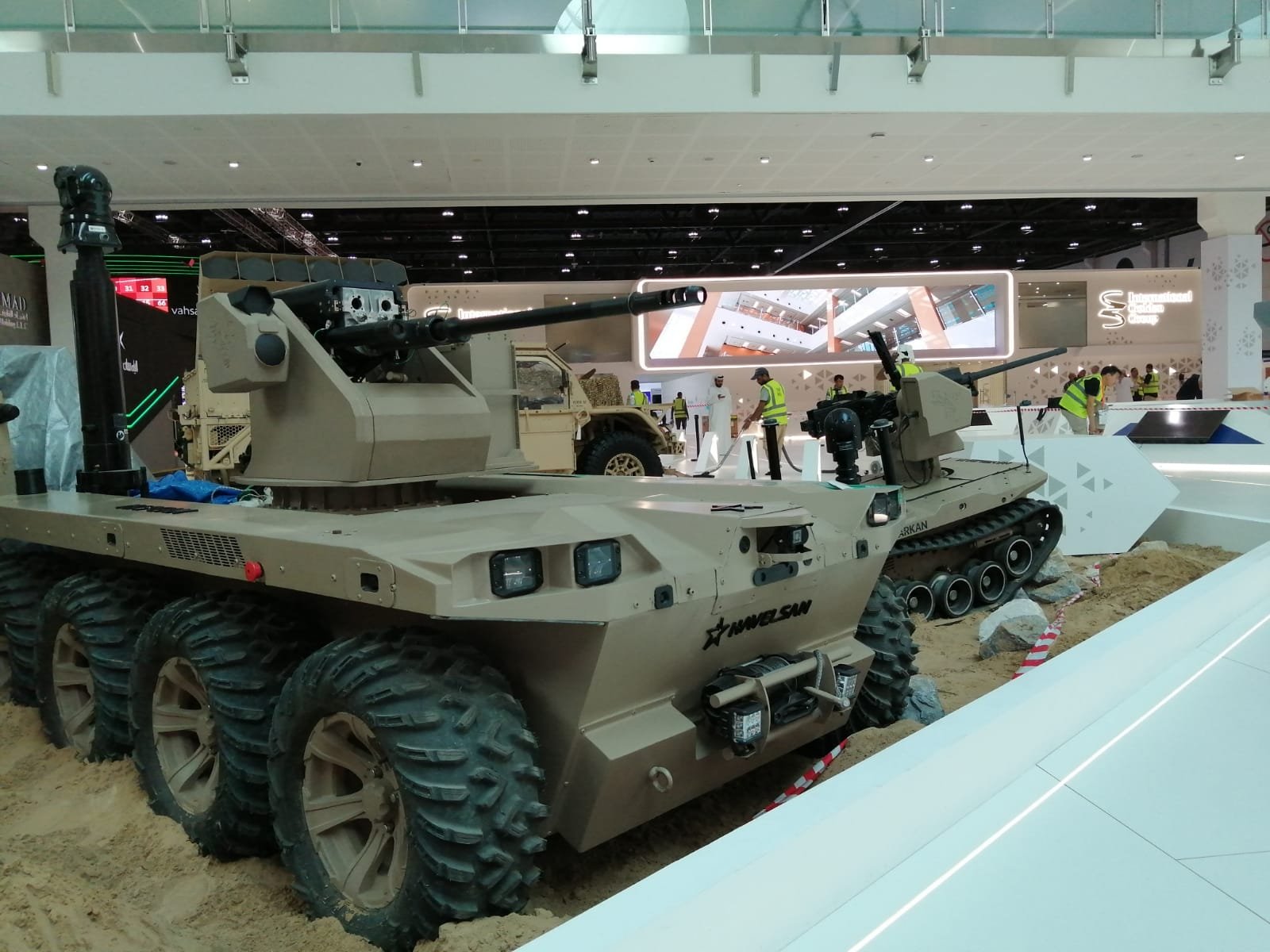 Havelsan&#039;s unmanned land vehicle Kapgan is seen in this photo provided on Feb. 19, 2023. (Courtesy of Havelsan)
