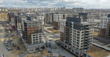 An aerial view of Kahramanmaraş after the twin earthquakes, Türkiye, Feb. 19, 2023. (DHA Photo)