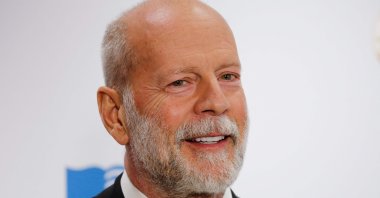 U.S. actor Bruce Willis arrives for the Library of Congress Gershwin Prize Honoree Tribute Concert in Washington, DC, U.S., Nov. 15, 2017. (AFP Photo) 