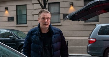Actor Alec Baldwin departs his home, as he will be charged with involuntary manslaughter for the fatal shooting of cinematographer Halyna Hutchins on the set of the movie &quot;Rust&quot;,  in New York, U.S., Jan. 31, 2023. (Reuters Photo)