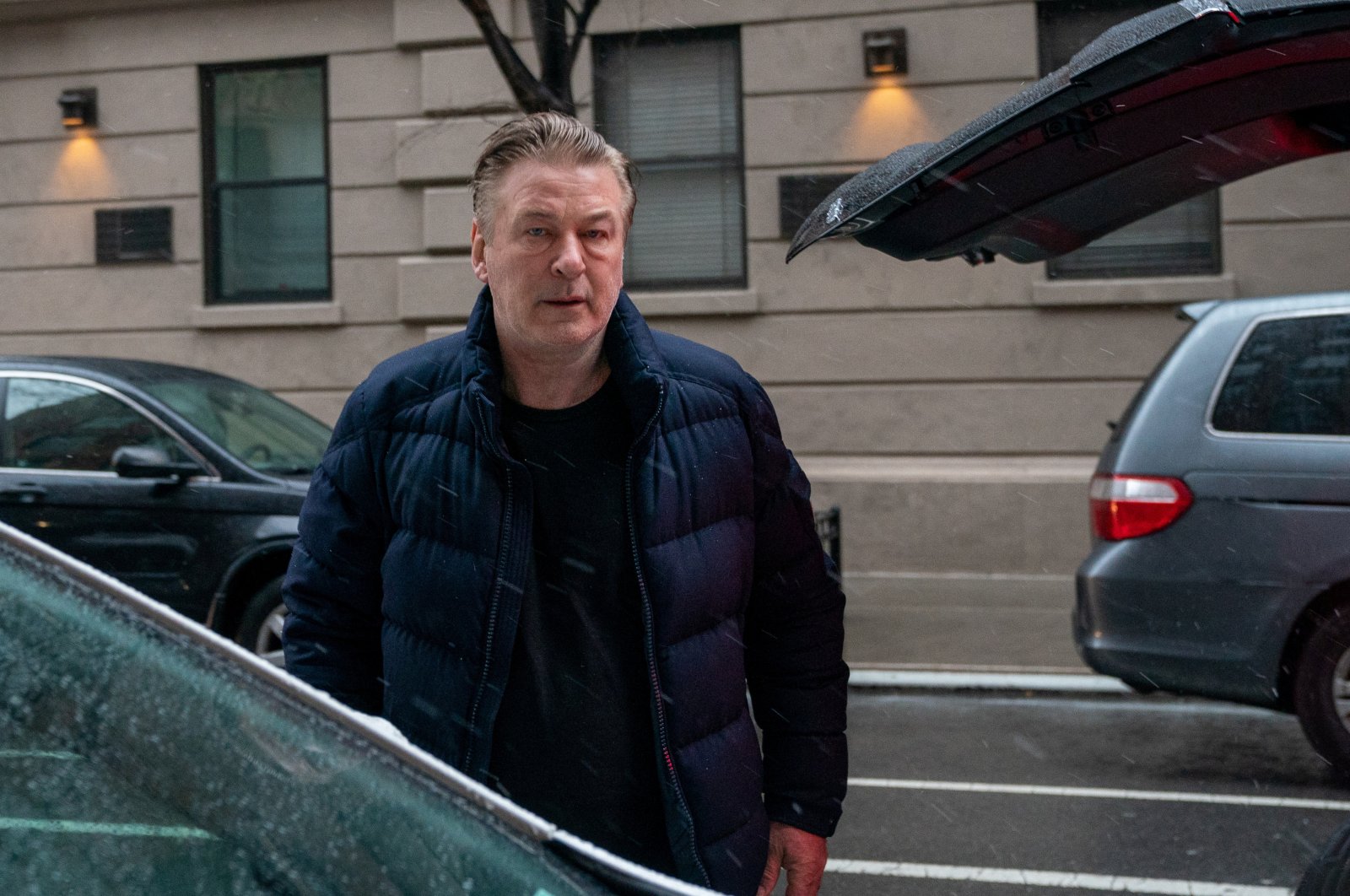 Actor Alec Baldwin departs his home, as he will be charged with involuntary manslaughter for the fatal shooting of cinematographer Halyna Hutchins on the set of the movie &quot;Rust&quot;,  in New York, U.S., Jan. 31, 2023. (Reuters Photo)