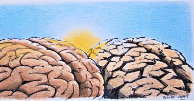 If you ask conspiracy lovers why the U.S. administration might have wanted to initiate an earthquake, they will say Americans want to invade Türkiye. (Illustration by Erhan Yalvaç) 