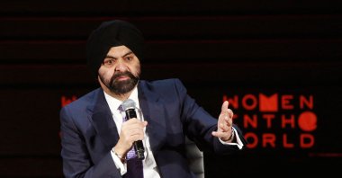 Ajay Banga, CEO of MasterCard, speaks during the Women In The World Summit in the Manhattan borough of New York, U.S., April 8, 2016. (Reuters Photo)