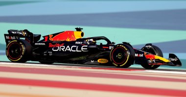 Dutch Formula One driver Max Verstappen of Red Bull Racing in action during the preseason test sessions at the Sakhir circuit, Manama, Bahrain, Feb. 23 2023. (EPA Photo)