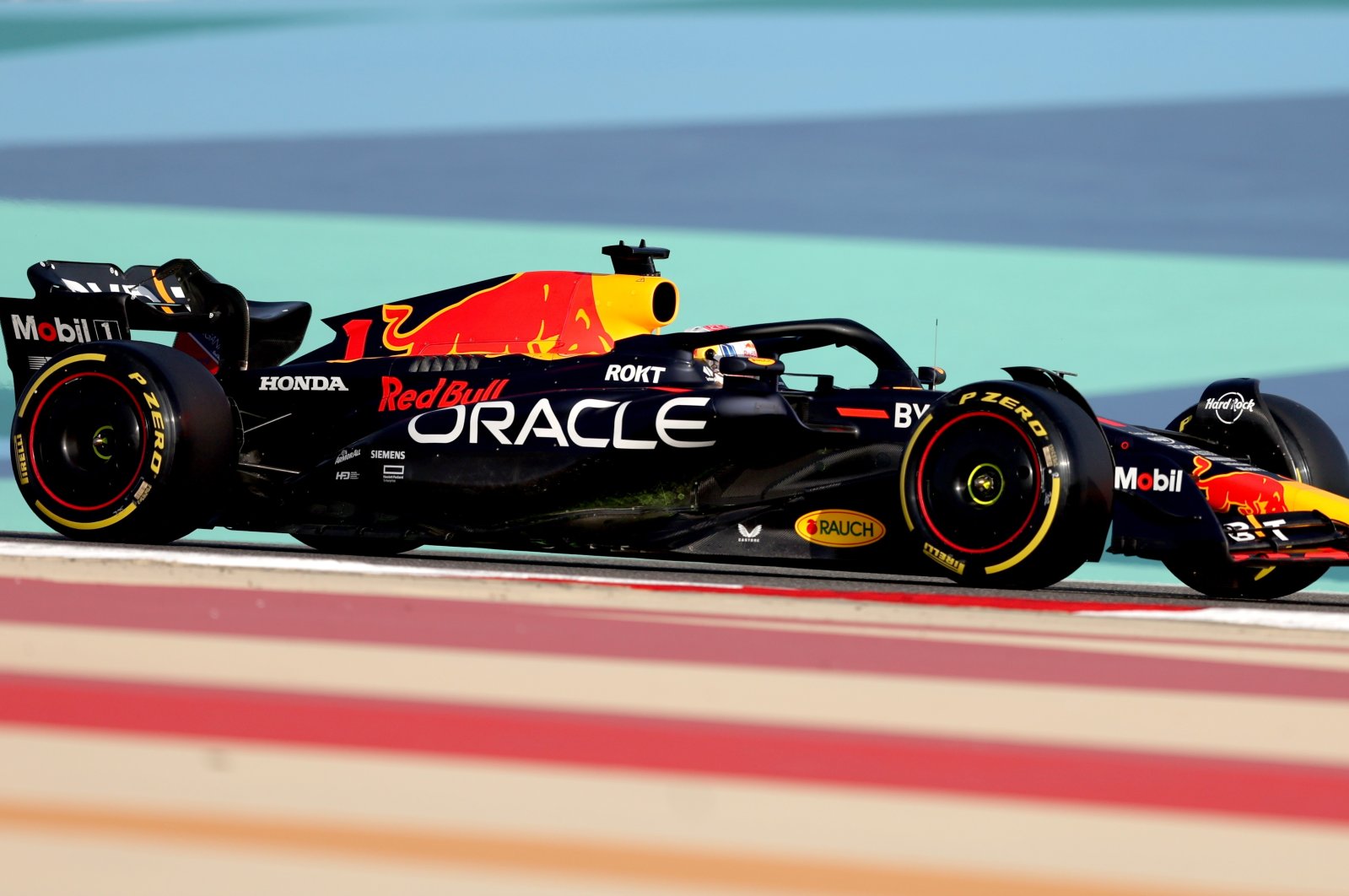 Dutch Formula One driver Max Verstappen of Red Bull Racing in action during the preseason test sessions at the Sakhir circuit, Manama, Bahrain, Feb. 23 2023. (EPA Photo)