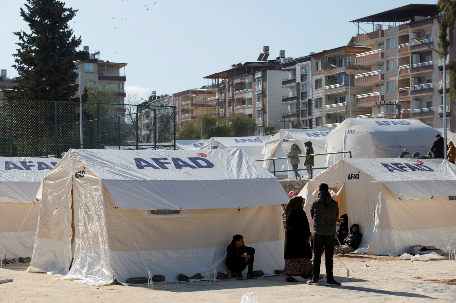 The Disaster and Emergency Management Authority&#039;s (AFAD) temporary shelter for earthquake survivors, in the aftermath of the twin earthquakes, Hatay, Türkiye, Feb. 8, 2023. (Reuters File Photo)