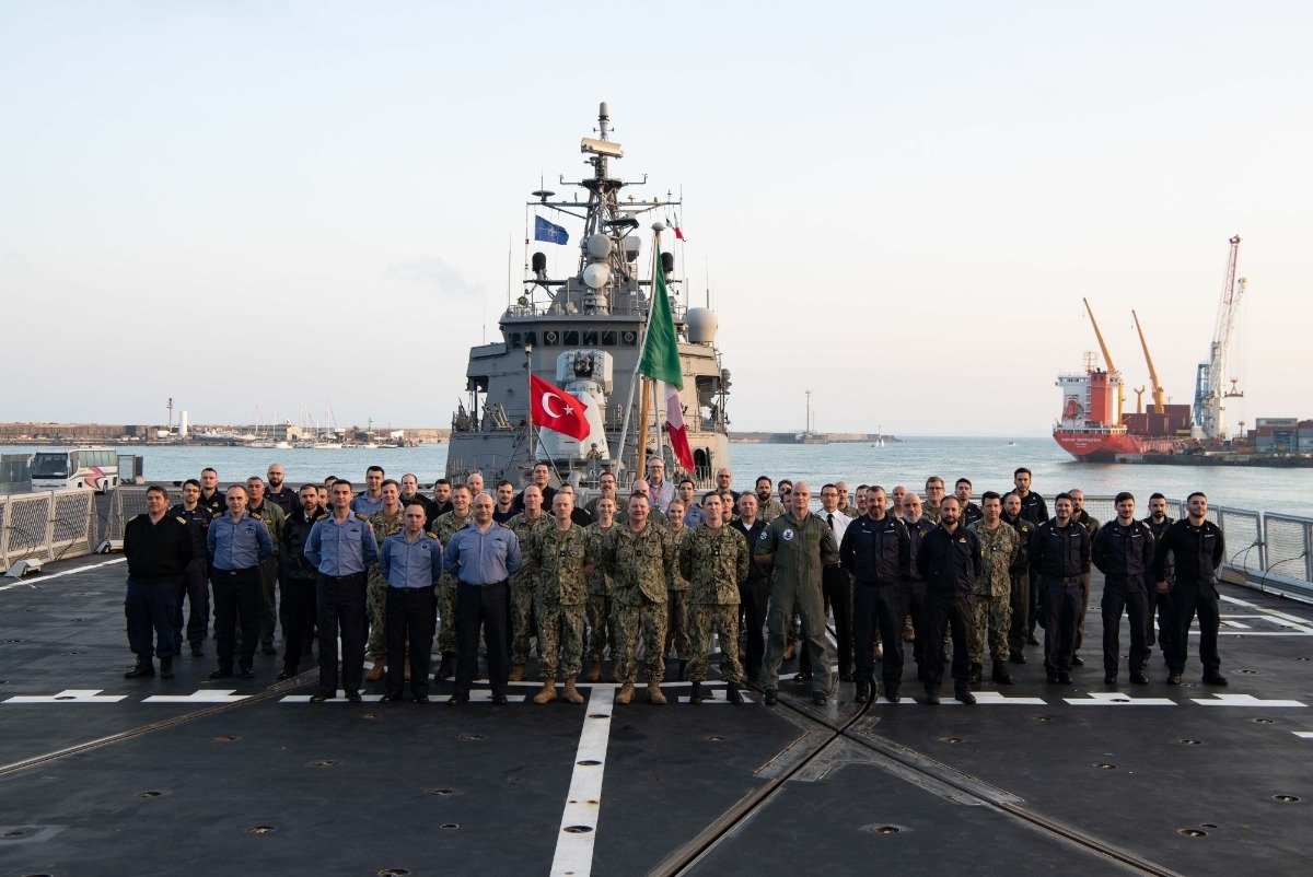 The Dynamic Manta-2023 drill off Italy&#039;s Sicily, Feb. 27, 2023. (Public Affairs Office at MARCOM NATO) 