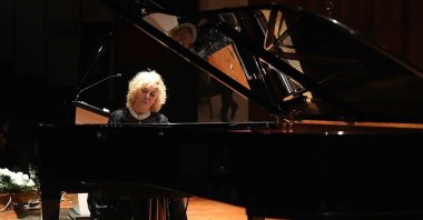 Renowned pianist Gülsin Onay during a concert. (AA Photo)