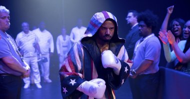 This image released by MGM showsMichael B. Jordan as Adonis Creed in a scene from "Creed III." (AP Photo)