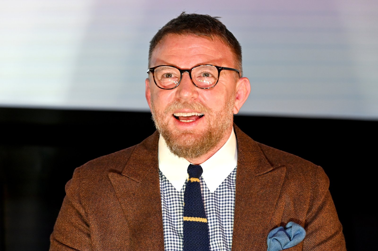 Guy Ritchie speaks onstage during the Special NY Screening of &quot;The Gentlemen&quot; at the Alamo Drafthouse, New York, U.S., Jan. 11, 2020. (Getty Images Photo)