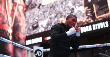 Conor Benn trains during a Media Workout at The Now Building, London, U.K., Oct. 5, 2022. (Getty Images Photo)