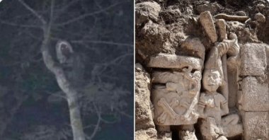 The combination of photos shared by Mexican President Manuel Lopez Obrador, Feb. 26, 2023. (From Twitter / @lopezobrador_)