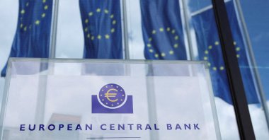 Signage is seen outside the European Central Bank (ECB) building, in Frankfurt, Germany, July 21, 2022. (Reuters File Photo)