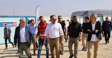 Dan Jorgensen, Denmark's minister for development cooperation and global climate policy visits Hatay with his delegation, March 2, 2023. (AA Photo)