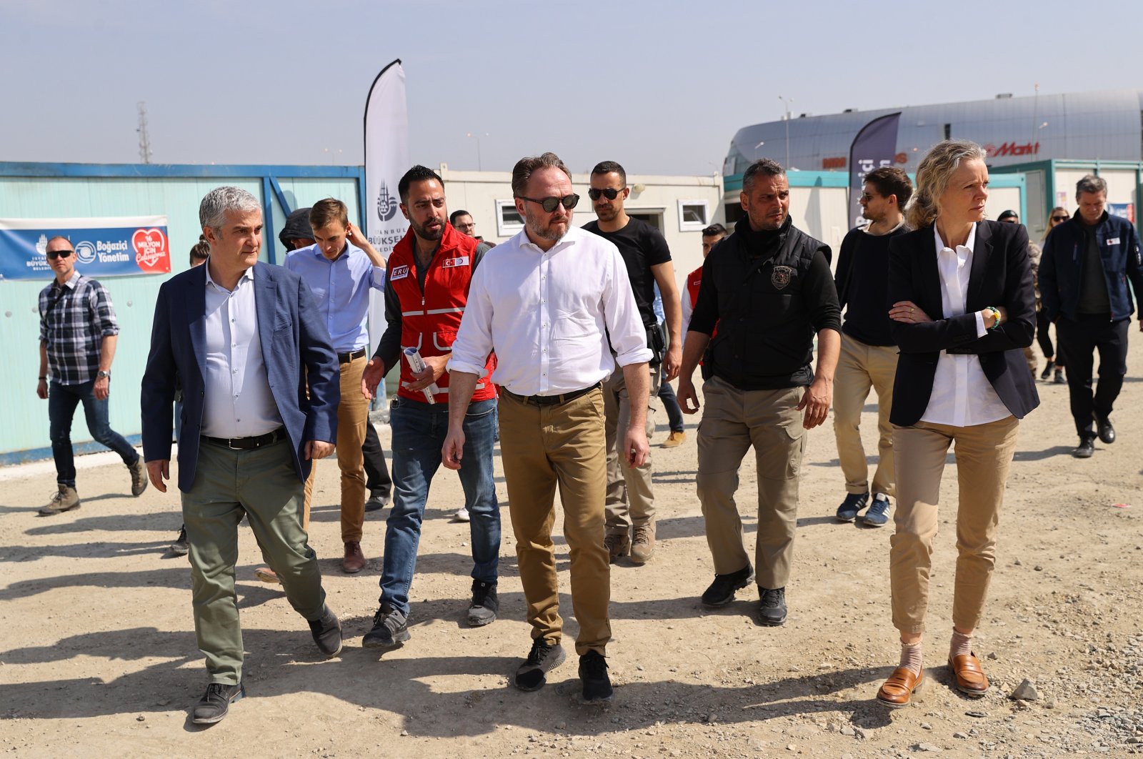Dan Jorgensen, Denmark&#039;s minister for development cooperation and global climate policy visits Hatay with his delegation, March 2, 2023. (AA Photo)
