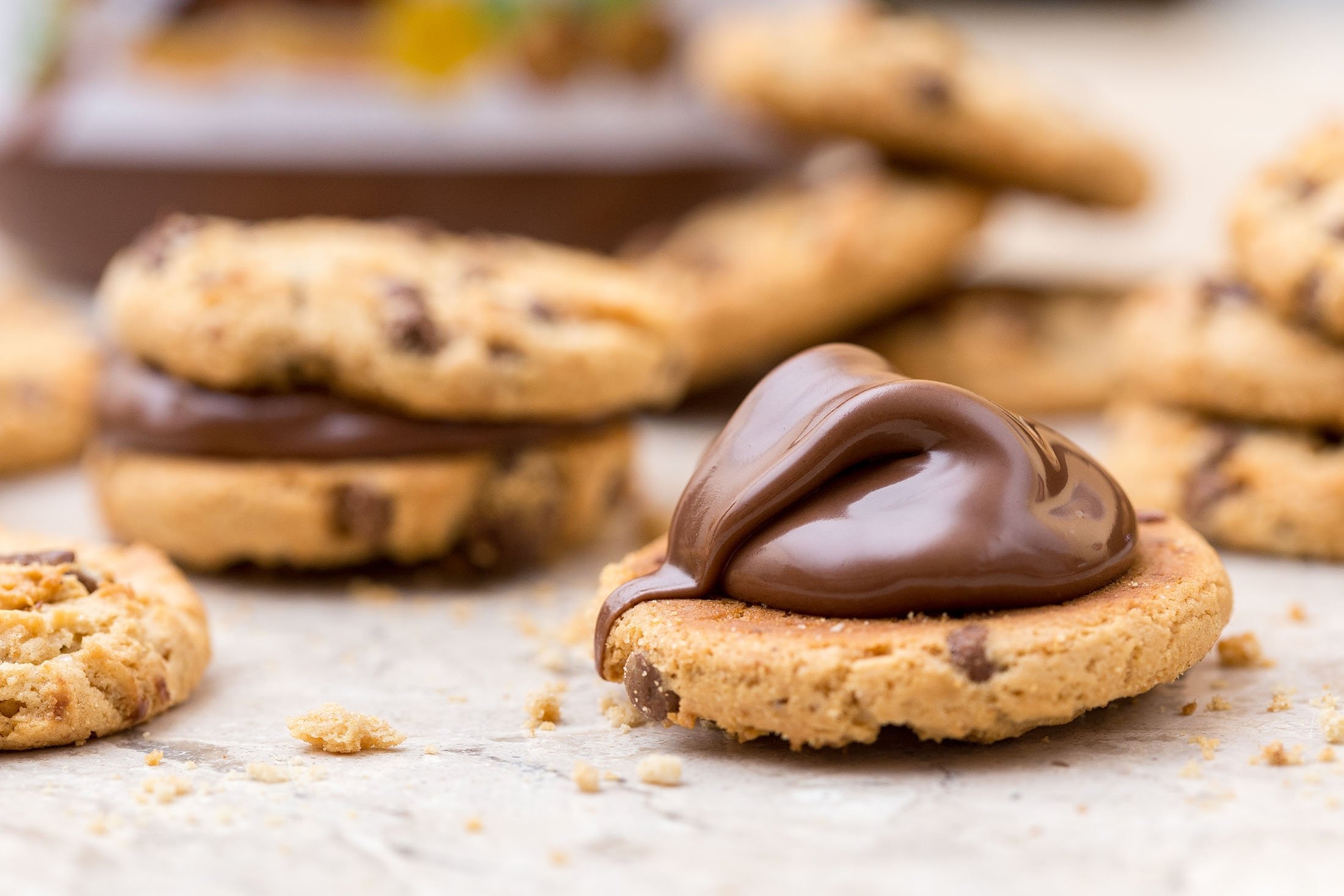 Cokelat nutella pada kue adalah pilihan yang bagus.  (Foto Shutterstock)