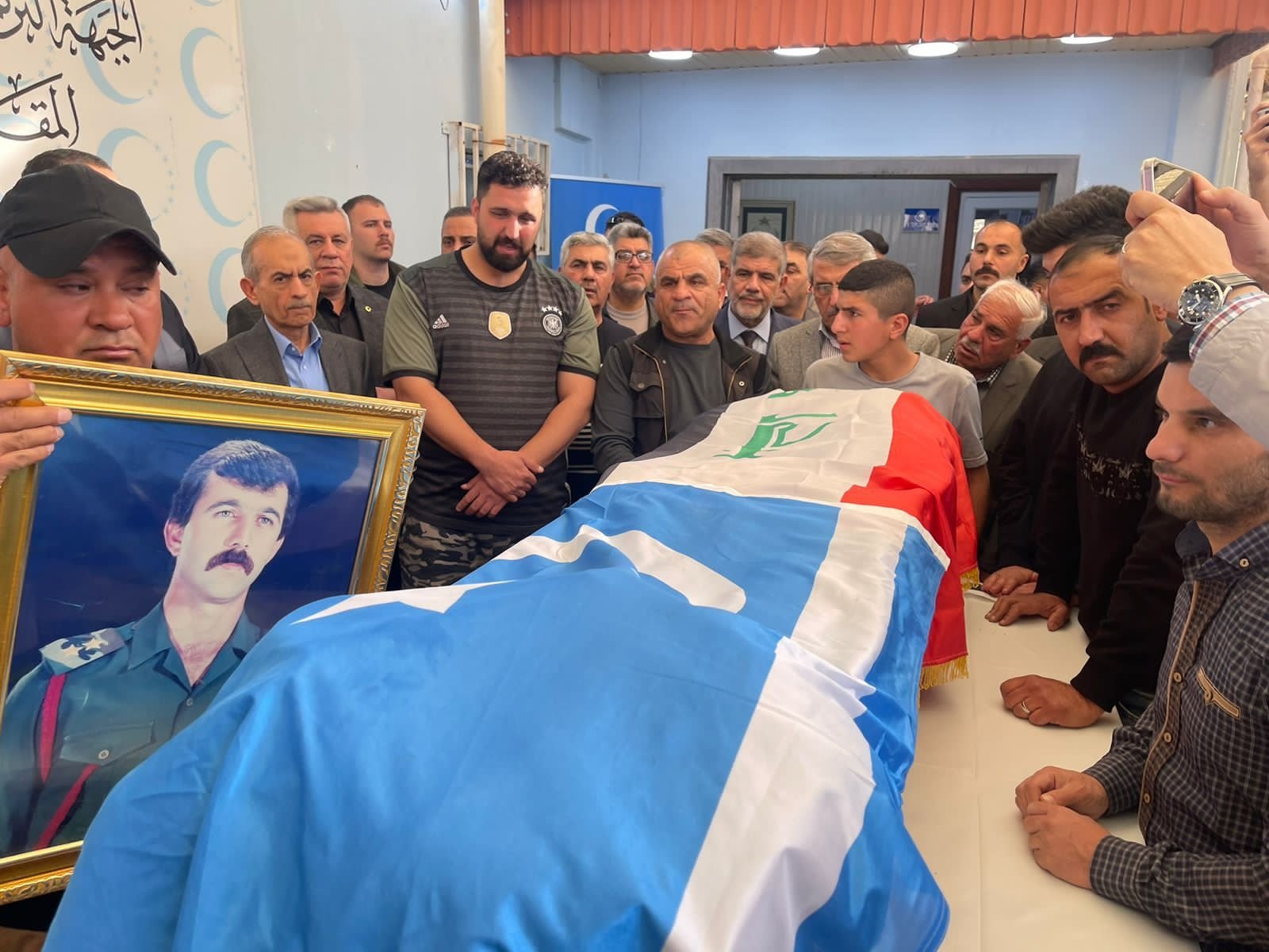 The funeral of Ahmet Tahir, a former officer of the Iraqi Turkmen Front&#039;s Security Department, Iraq, Friday, March 3, 2023. (AA Photo)