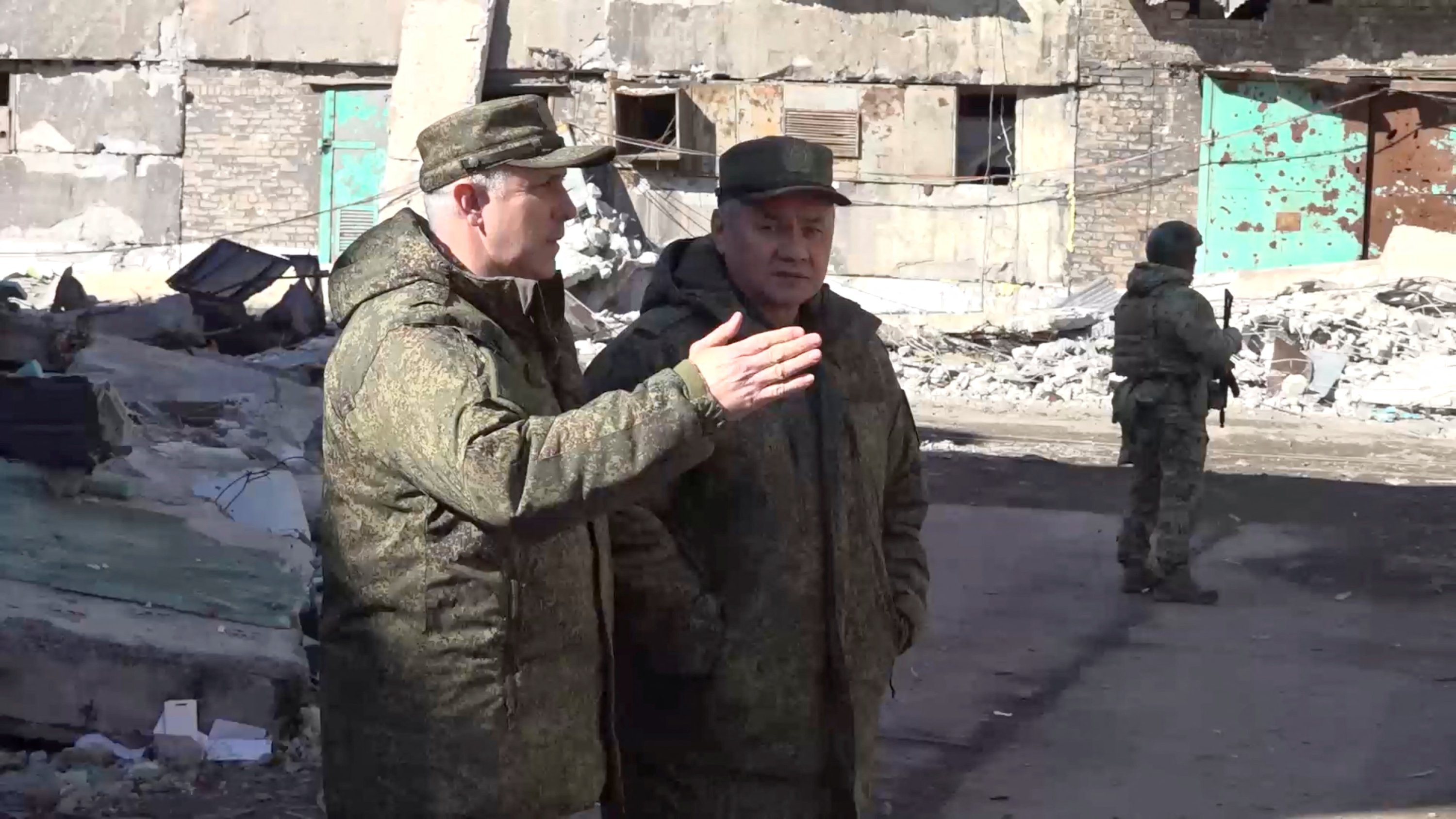 Russian defense minister visits frontline as Bakhmut 'encircled