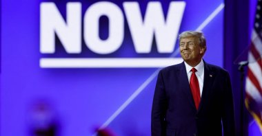 Former U.S. President and 2024 presidential hopeful Donald Trump at the 2023 CPAC, National Harbor, Maryland, U.S., March 4, 2023. (AFP Photo)