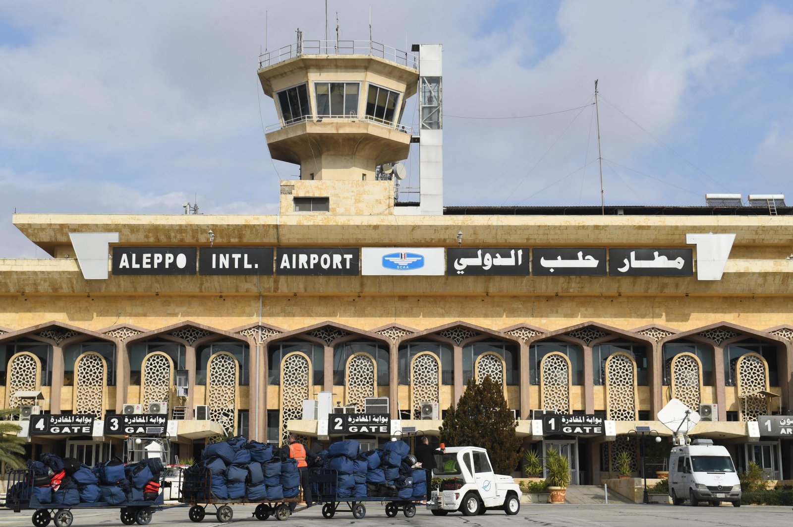 A view of Aleppo International Airport in Syria, Feb. 7, 2023. (AFP Photo)