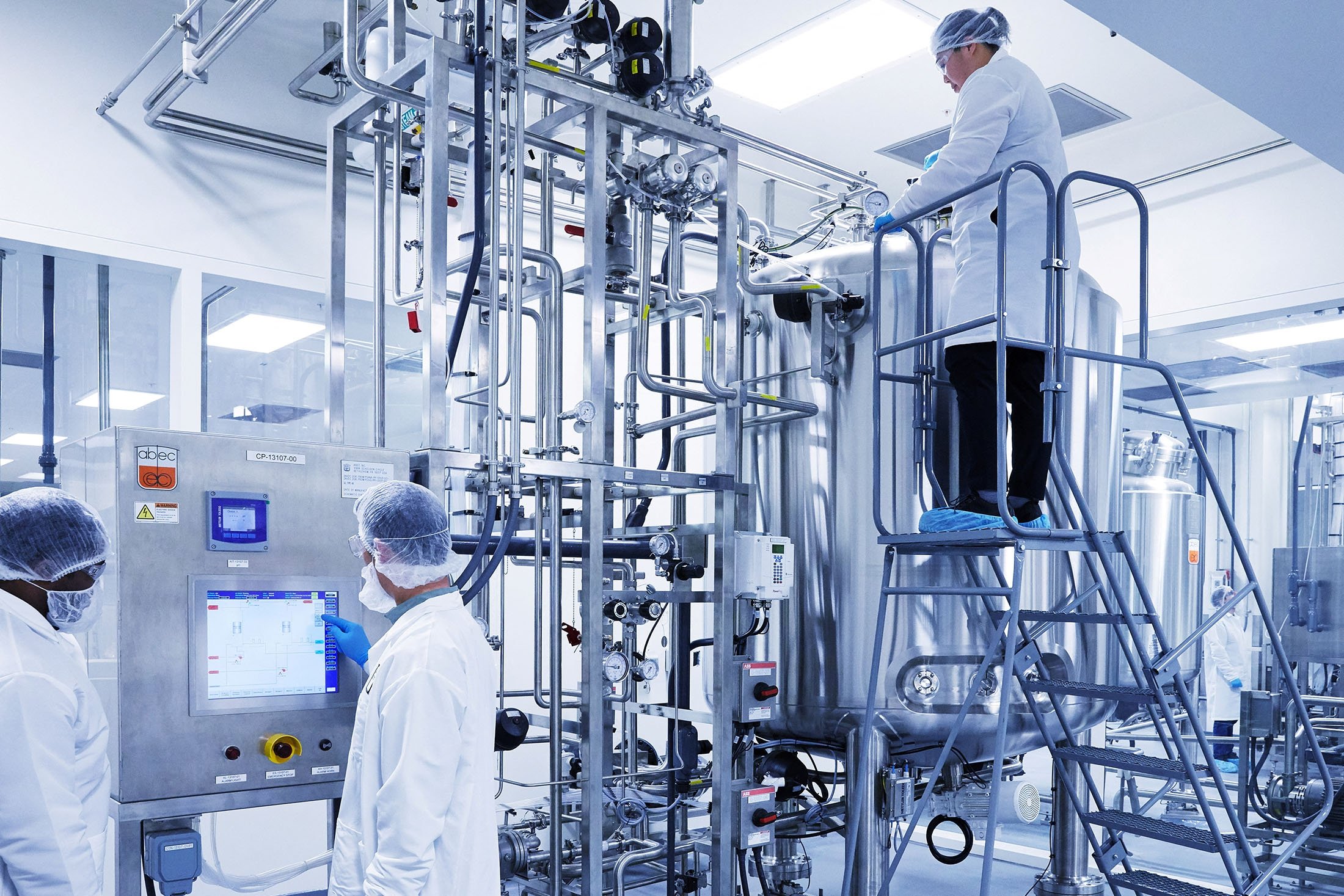 The bioreactor at a cultivated meat facility in Alameda, California, U.S. (Reuters Photo)