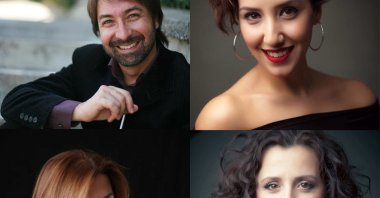 The combination of photos shows the artists who will participate in the concert. (Photo courtesy of AKM)