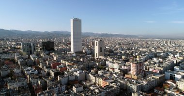 An aerial view of the city of Mersin, southern Türkiye, March 3, 2023. (DHA Photo)