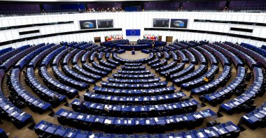 A general view at the European Parliament in Strasbourg, France, Dec.13, 2022. (Reuters File Photo)