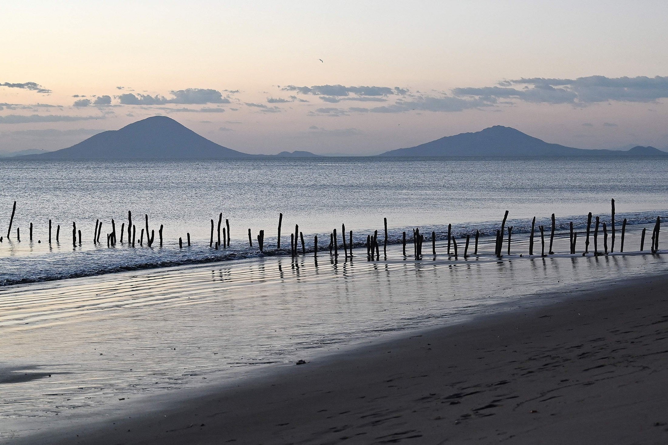 Pantai Cedeno, kotamadya Marcovia, di Teluk Fonseca, Honduras, 19 Februari 2023. (Foto AFP)