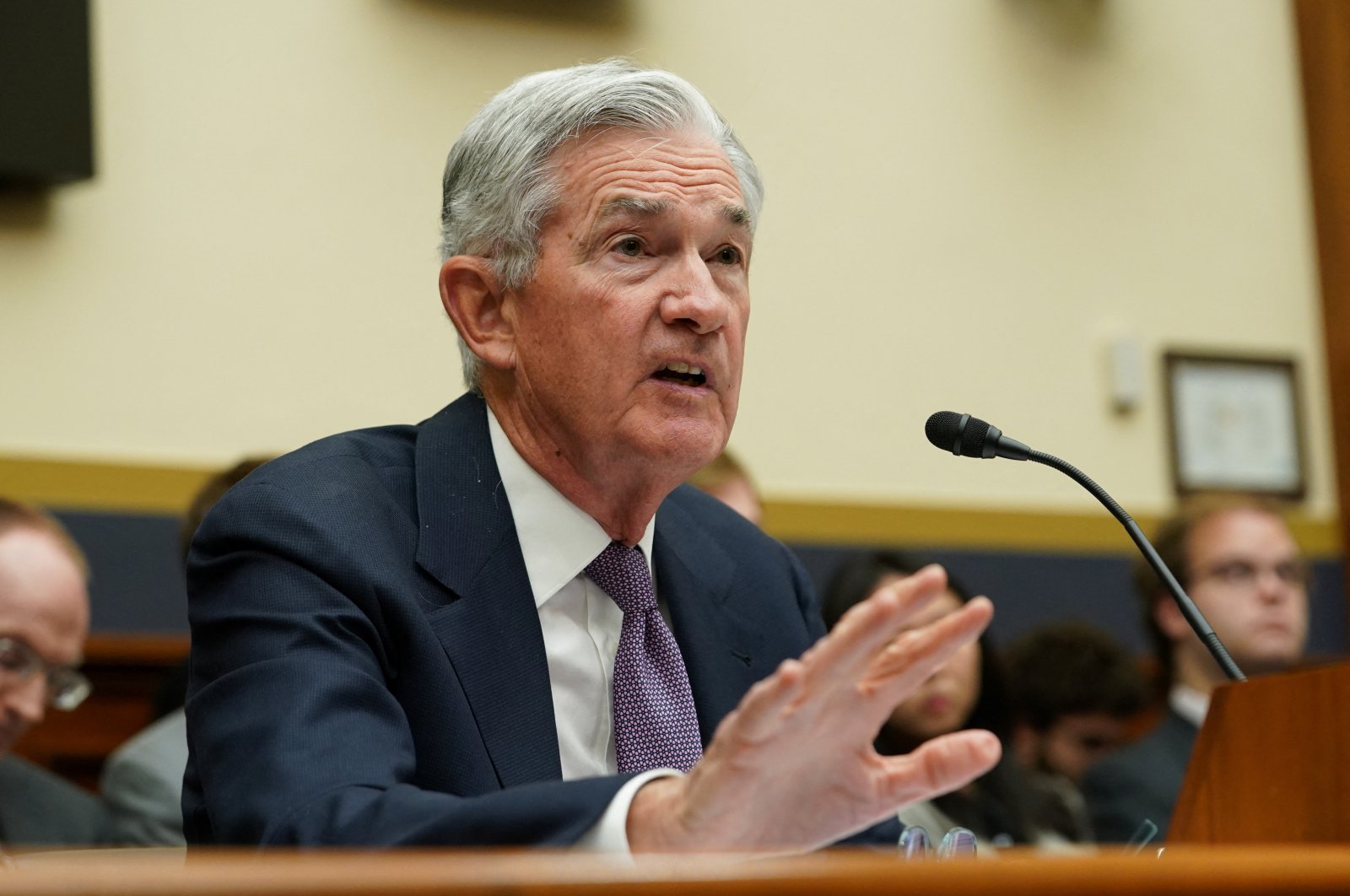 Federal Reserve Chair Jerome H. Powell testifies before a House Financial Services hearing on &quot;The Federal Reserve&#039;s Semi-Annual Monetary Policy Report&quot; on Capitol Hill in Washington, U.S., March 8, 2023. (REUTERS/Kevin Lamarque)