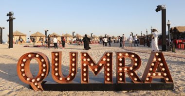 A general view at the closing night event on Day Six of Qumra, the fourth edition of the industry event by the Doha Film Institute dedicated to the development of emerging filmmakers, Doha, Qatar, March 14, 2018. (Getty Images Photo)